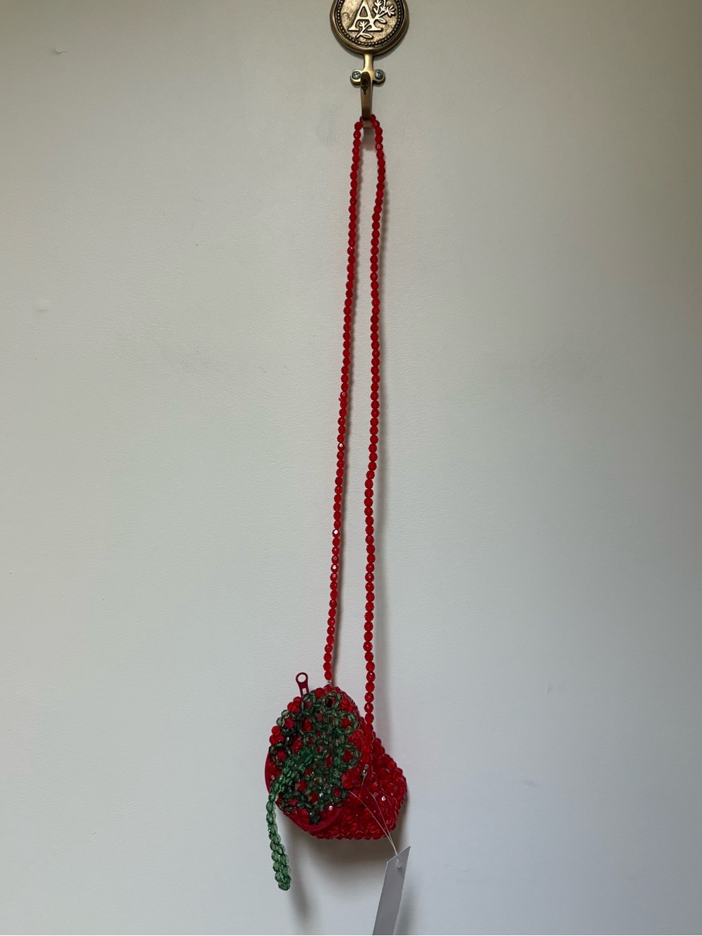 NWT Kimchi Blue Strawberry Beaded Crossbody Bag - Picture 4 of 13